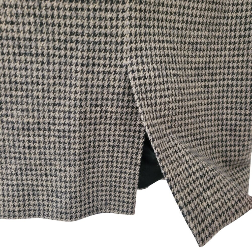 Zara Single Breasted Houndstooth Blazer Sports Coat Jacket Size XS Brown NWT - Picture 7 of 8